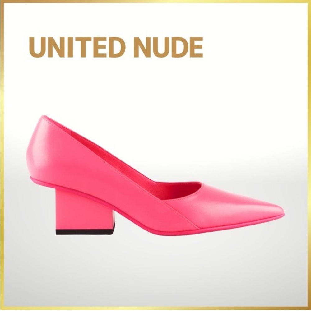 United Nude Pink Block Heel Shoes